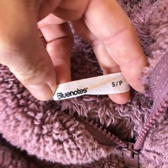 Bluenotes Dusty Rose Hooded Sweater Plush and Cozy - Picture 7 of 11